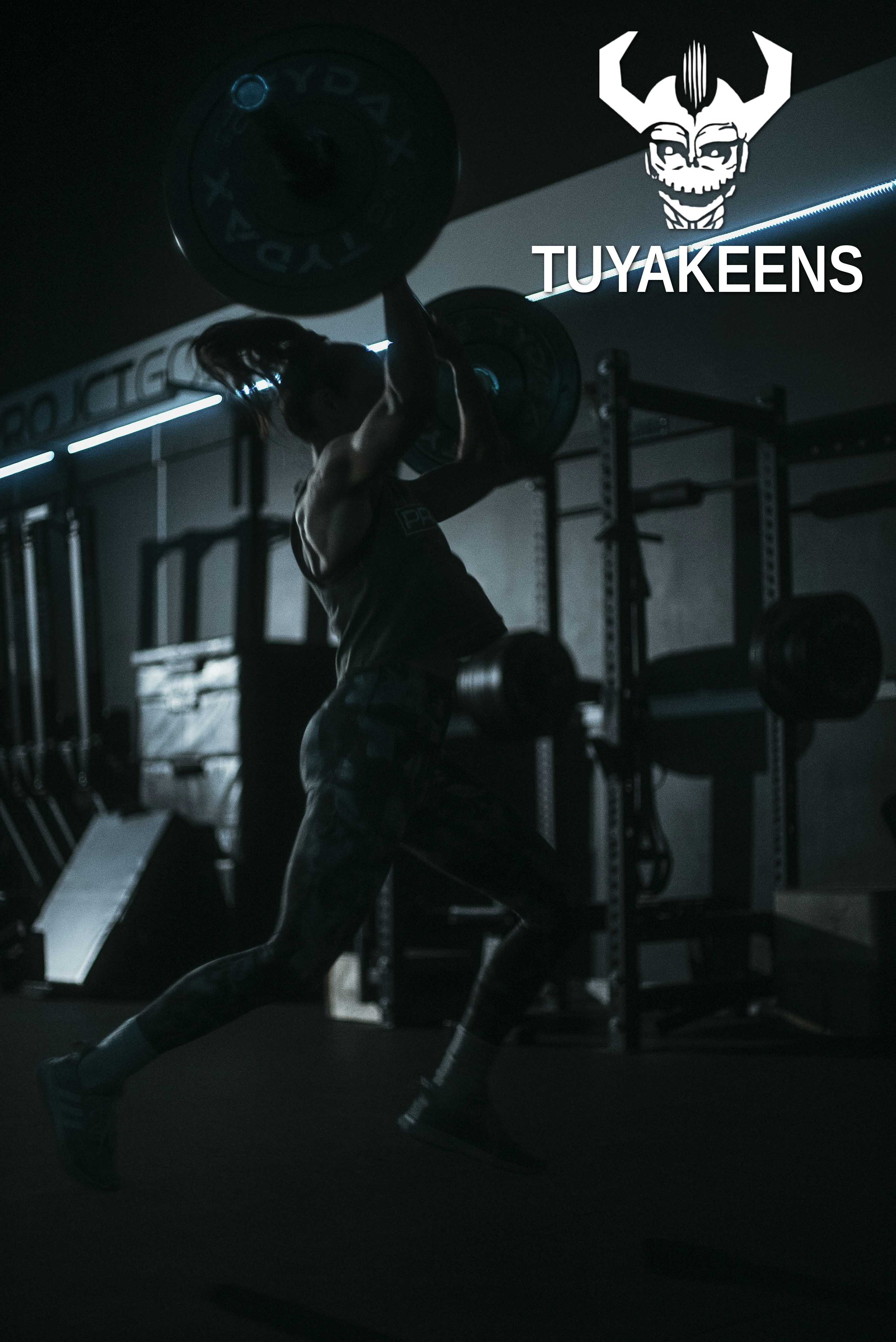 Strength athlete repping TuyaKeens